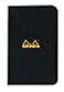 Rhodia Slim Staplebound Notebooks Graph 48 sheets 3 x 4 34 in Black cover