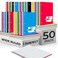 Rosmonde 50 Pack 1 Subject Spiral Notebook Wide Ruled Bulk 140 Pages 70 Sheets Thick NoBleed Paper 8 x 1012 3 Hole Punched 1 Subject Spiral Notebook Bulk Bulk Subject Notebook
