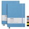 Wiisdatek B5 College Ruled Notebooks 2 Pack B5 Large Journal Notebooks with 376 Numbered Pages100gsm Thick Lined PaperSoft PU Leather Cover76 X 10 inchBLUE