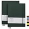 Wiisdatek B5 College Ruled Notebooks 2 Pack B5 Large Journal Notebooks with 376 Numbered Pages100gsm Thick Lined PaperSoft PU Leather Cover76 X 10 inchGREEN