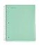 Mintra Office Durable Spiral Notebooks 5 Subject Sage Green Wide Ruled 1pk