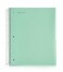 Mintra Office Durable Spiral Notebooks 5 Subject Sage Green Wide Ruled 1pk