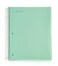 Mintra Office Durable Spiral Notebooks 5 Subject Sage Green Wide Ruled 1pk