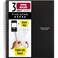 Five Star Spiral Notebook Study App 3 Subject Wide Ruled Paper 8 x 1012 150 Sheets Black 73094