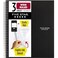 Five Star Spiral Notebook Study App 3 Subject Wide Ruled Paper 8 x 1012 150 Sheets Black 73094