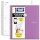 Five Star Spiral Notebook Study App 1 Subject College Ruled Paper 812 x 11 100 Sheets White Amethyst Purple 2 Pack 820186