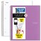 Five Star Spiral Notebook Study App 1 Subject College Ruled Paper 812 x 11 100 Sheets White Amethyst Purple 2 Pack 820186