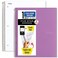Five Star Spiral Notebook Study App 1 Subject College Ruled Paper 812 x 11 100 Sheets White Amethyst Purple 2 Pack 820186