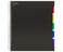 1InTheOffice 5 Subject Notebook with Dividers Spiral Notebook with Tabs Poly Cover College Ruled Notebook 85 x 11 Black 150 Sheets