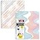 Five Star Spiral Notebook Study App 2 Pack 1 Subject Wide Ruled 8 x 1012 80 Sheets Fights Ink Bleed Water Resistant Cover Pastel Waves and Brush Strokes 930210FECM