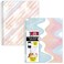 Five Star Spiral Notebook Study App 2 Pack 1 Subject Wide Ruled 8 x 1012 80 Sheets Fights Ink Bleed Water Resistant Cover Pastel Waves and Brush Strokes 930210FECM