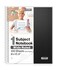 Dunwell 1 Subject Spiral Notebook Black Plastic Cover 100 Sheets 200 Pages 8x105 Paper Wide Ruled for Easy Writing 3Hole Punched Perforated Pages Divider with Pockets