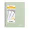 SUNEE Spiral Notebook 1Subject College Ruled Paper 8 x 1012 100 Sheets per Notebook 3Hole Punched Paper Water Resistant Cover Doublesided Pockets Spiral Lined Notebooks for Work Green