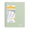 SUNEE Spiral Notebook 1Subject College Ruled Paper 8 x 1012 100 Sheets per Notebook 3Hole Punched Paper Water Resistant Cover Doublesided Pockets Spiral Lined Notebooks for Work Green