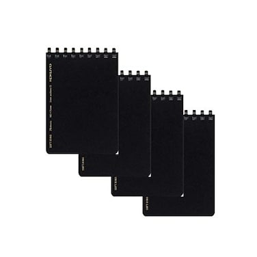 KOKUYO Kokuyo Softring Memo Business A7 5mm Grid 70 Sheets Black SV477S5D 4 Pack