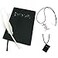 ODINGONS 4 PCS Set Notebook Anime Cosplay Japan Anime Theme Writing Journal Feather Pen L Necklace Book Chain Anime Accessories