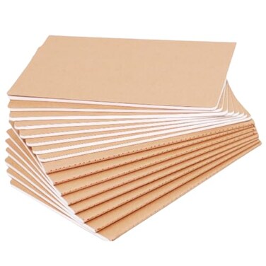 Zegrox 16 Pack Kraft Notebooks 60 Pages Notebook 83x55 Inch A5 Notebooks for Work Travel Business School More College Ruled Notebook Softcover Journals for Women Men Lined Note Books