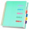 Yoment 5 Subject Notebook 85 x 11 Large Spiral Notebook with Dividers 240 Pages Office Notebooks for Work Multi Subject Notebook with 5 Tabs Professional Organizer Notebooks for Note Taking School Gre