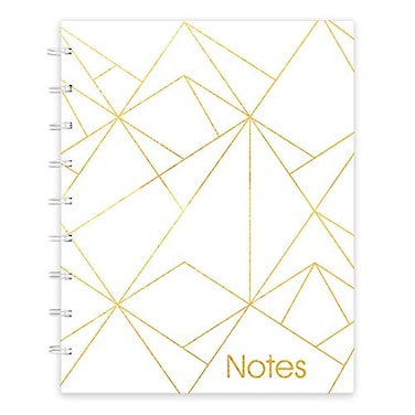 Blueline MiracleBind Notebook Gold Collection White Large 11 x 9 116 inches AF310001