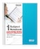 Dunwell 1Subject Notebook College Ruled Blue 100 Sheets 200 Pages Perforated Paper 3 Hole Punched Spiral Notebook 85 x 11 Protective Plastic Cover Divider with Pockets