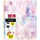 Five Star Spiral Notebook Study App 1 Subject Wide Ruled 8 x 1012 80 Sheets Fights Ink Bleed Water Resistant Cover Pastel Tie Dye 930210FECM