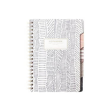 Fringe Studio Large Tab NotebookTribal Lines Flexible Paperback Cover College Ruled 5 SubjectDieCut Dividers 725 X 10 180 Lined Pages 343007 Multicolor