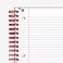 Hamelin College Ruled Notebook Journal 85inx11in Spiral bound Hardcover 1 Subject Notebook 75shts150 Pages RUBY Red