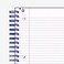 Hamelin College Ruled NotebookJournal 85inx11in Spiral bound Hardcover 1 Subject Notebook 75shts150 Pages ELECTRIC Blue