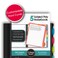 iScholar IQ 5Subject Poly Cover Wirebound Notebook College Ruled 11 x 85 Inch Sheet Size 200 Sheets Orange 59906OR