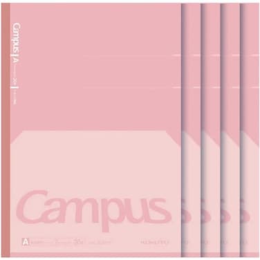 KOKUYO Composition Notebooks 7 x 10 Kimochii Dot Lined Notebook 30 Sheets College Ruled Paper 5 Pack Pink B5 Notebook for School and Work School Supplies Comp Book for Note Taking