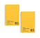 Maven Gifts National Brand Brown Board Cover 1Subject Notebook 2Pack Narrow Ruled Green Paper