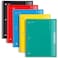 Mead Spiral Notebooks 1 Subject Wide Ruled Paper 8 x 1012 100 Sheets Assorted Colors 5 Pack 930093