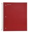 Mintra Office Durable Spiral Notebooks 5 Subject Chili Oil College Ruled 1pk