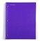 Mintra Office Durable Spiral Notebooks 5 Subject Purple College Ruled 1pk