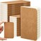 Outus 36 Pcs Pocket Notebook Mini Journal 25 x 4 Kraft Paper Mini Notepad Bulk Softcover Pocket Notepad Memo Diary Subject Notebooks for Student Travel School BrownBlank Cover