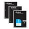 Oxford Primary Ruled Spiral Notebooks WritingDrawing Practice for Kids Grades PreK K2 70 Sheets 8 x 105 Inches Black 3 Pack 1002542