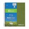 ROARING SPRING Roaring Spring Environotes Recycled Spiral Notebook 3 Subject 11 x 9 120 Perforated Sheets 20 lb BioBased Paper College Ruled w Margin Assorted Earthtone Covers Double Pocket 2 Dividers
