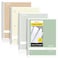 SUNEE Spiral Notebooks College Ruled 1Subject 4 Pack 8 x 1012 inch 70 Sheets per Notebook 3Hole Punched Paper Green Grey Beige Red for Work Home School Writing Journal