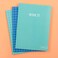 Yoobi Notebook with Printed Cover 60 College Ruled Sheets Mint Multicolor Pack of 3 YOOB4192675