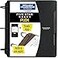 Five Star Flex Refillable Notebook Study App College Ruled Paper and 112 Inch TechLock Ring Binder with Pockets Tabs and Dividers 300 Sheet Capacity Black 29324AA2