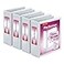 Cardinal Performer 3Ring Binders 3 NonLocking SlantD Rings 725Sheet Capacity ClearVue Presentation NonStick PVCFree White 4Pack 27600