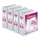 Cardinal Performer 3Ring Binders 3 NonLocking SlantD Rings 725Sheet Capacity ClearVue Presentation NonStick PVCFree White 4Pack 27600