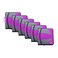 Case it Caseit The Dual 2in1 Zipper Binder Two 15Inch DRings 600 Sheet Capacity Pencil Pouch Multiple Pockets School Office Organizer with Shoulder Strap Dual101 Deep Purple 6 Pack