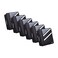Case it Caseit The Z Shape Zipper Binder Two Binders in One Double Sided 15 Inch DRing Multiple Pockets 500 Page Capacity Comes with Shoulder Strap Jet Black Z176 6 Pack