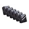 Case it Caseit The Z Shape Zipper Binder Two Binders in One Double Sided 15 Inch DRing Multiple Pockets 500 Page Capacity Comes with Shoulder Strap Jet Black Z176 6 Pack