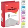 Enday 12 Inch Binder Red 3 Ring Binder 05 Inch Heavy Duty Three Ring Binder 100 Sheets Capacity for Home School and Office
