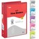 Enday 12 Inch Binder Red 3 Ring Binder 05 Inch Heavy Duty Three Ring Binder 100 Sheets Capacity for Home School and Office