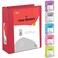 Enday 2 Inch 3 Ring Binder Red Heavy Duty Three Ring Binder 480 Sheets Capacity 15 Inch Binder for Home School and Office
