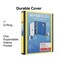 STAPLES Staples Better View 1Inch DRing Binder Yellow Durable 3Ring Binder with Clear Overlay for School Office