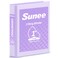 SUNEE 3 Ring Binder 1 Inch D Ring Clear View Binder Three Ring PVCFree Fit 85x11 Inches for School or Office Supplies Light Purple 1 Pack